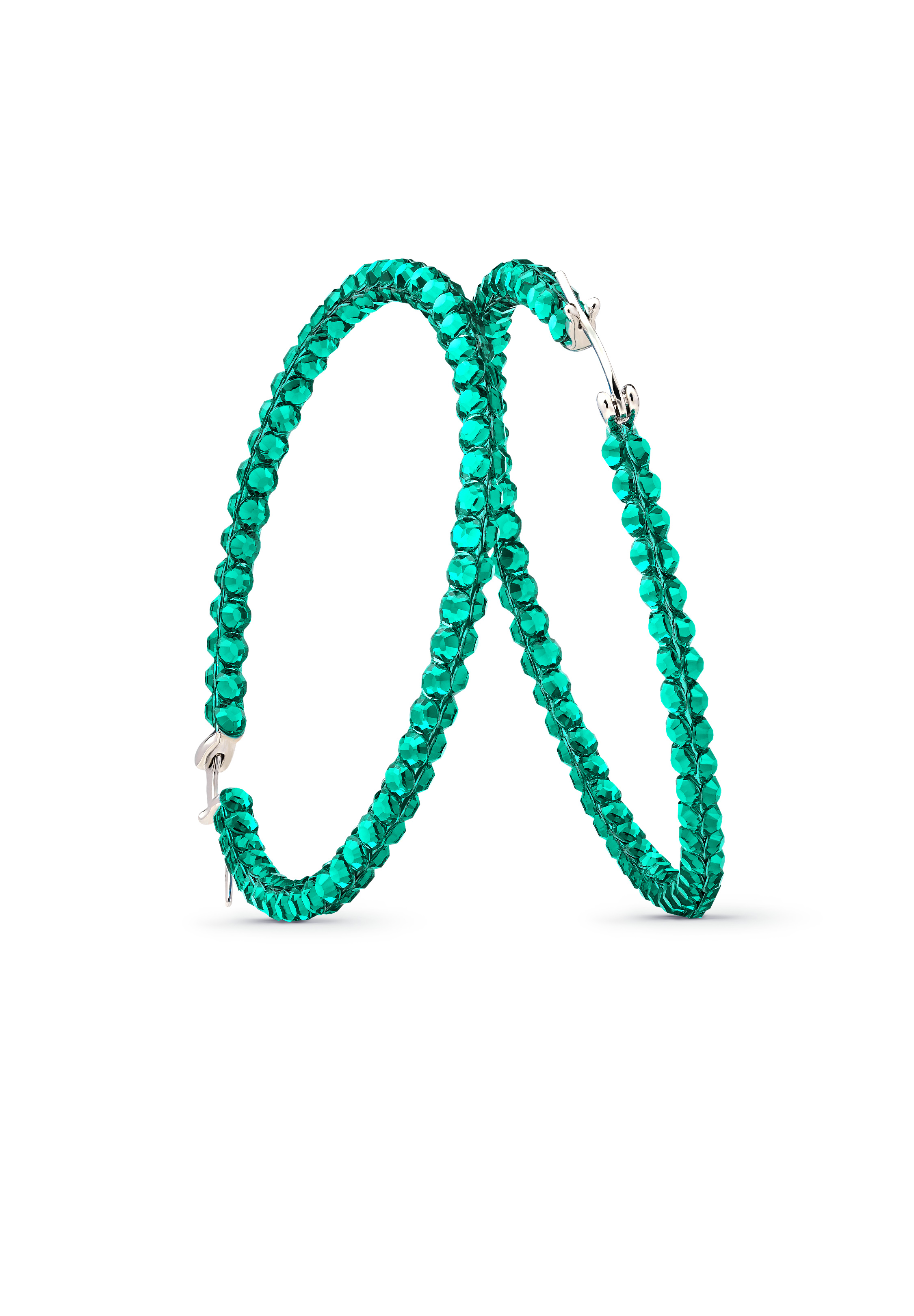 Calista Triple Shine Hoop-Emerald