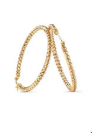 Calista Triple Shine Hoop-Gold
