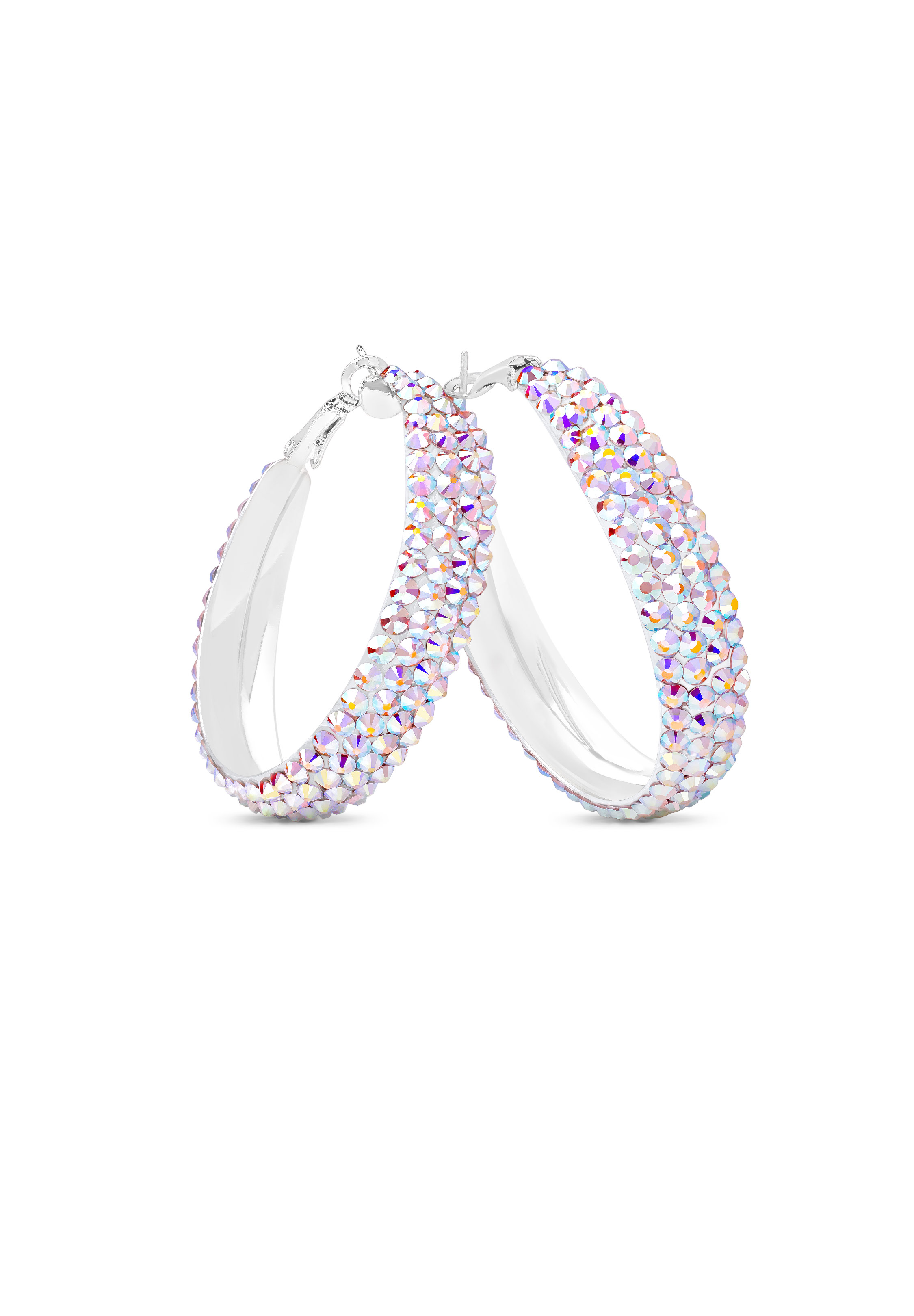 Classic Shine Hoop Earrings HE/S PE-Crystal AB