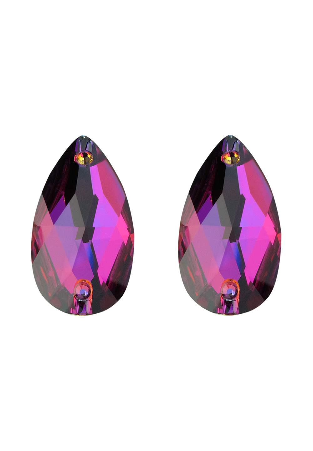 Crystal Tear Drop Earrings Volcano 2524VC-Volcano