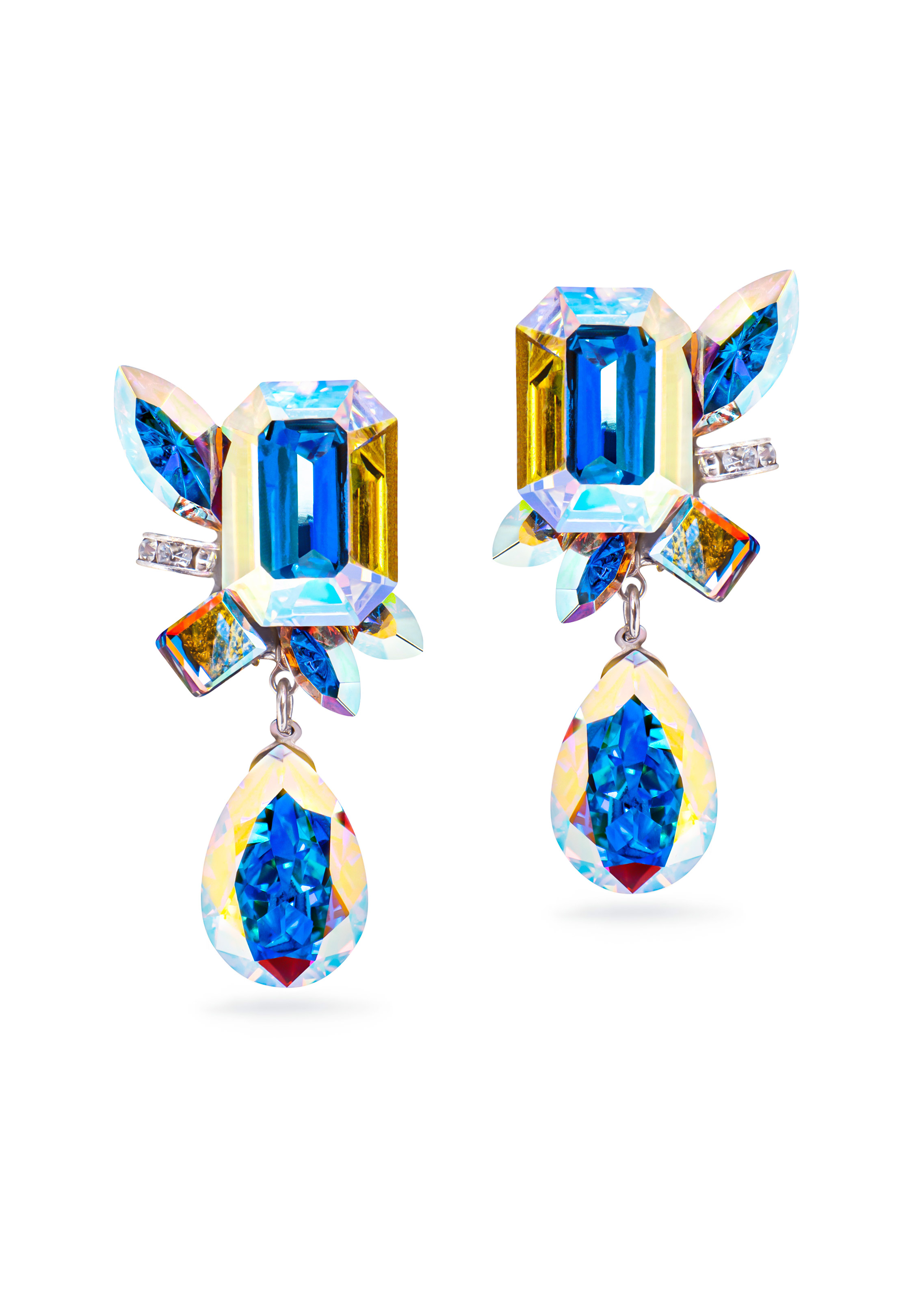 Rhinestone Earring 204150 CAB-Crystal AB