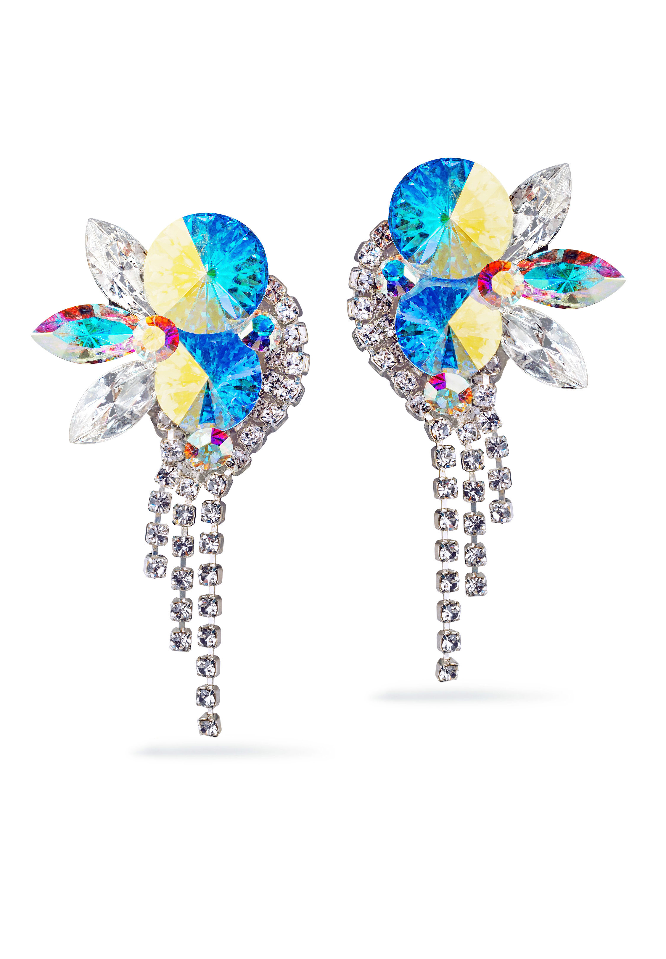 Rhinestone Earring 204178 CAB-Crystal AB
