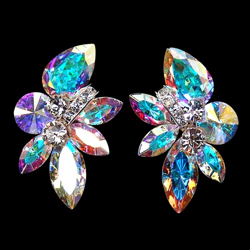 Rhinestone Earring 2038 CAB-Crystal AB