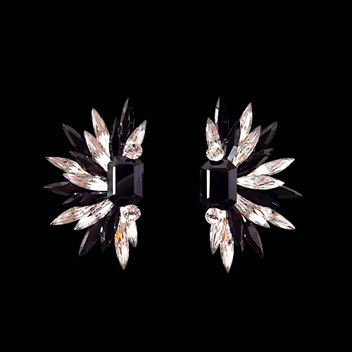 Rhinestone Earring 204131 JT-Jet