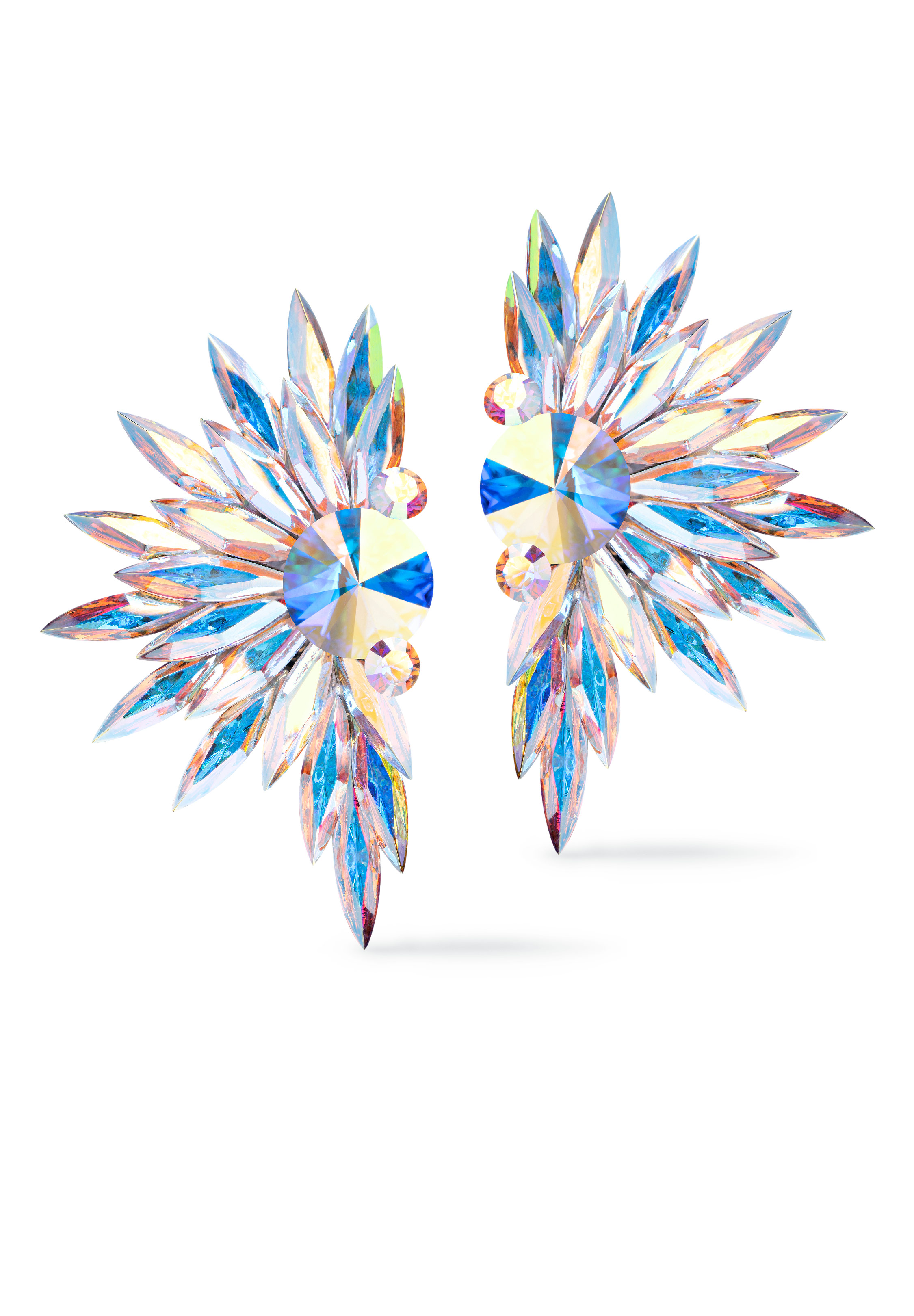 Rhinestone Earring 204132 CAB-Crystal AB