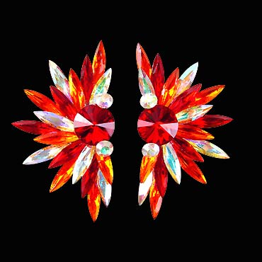 Rhinestone Earring 204132 SMHC-Siam / Hyacinth