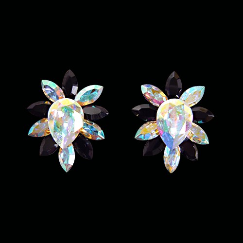 Rhinestone Earring 204158 CAB-Crystal AB