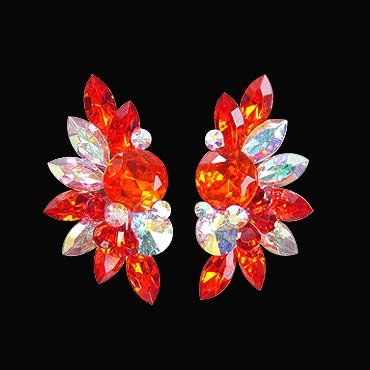 Rhinestone Earring 204161 HC-Hyacinth