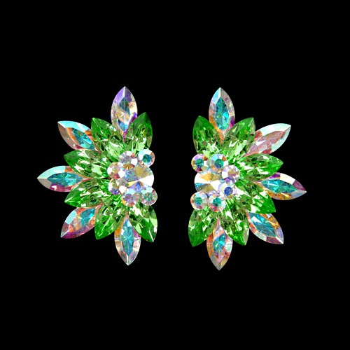 Rhinestone Earring 204163 PR-Peridot