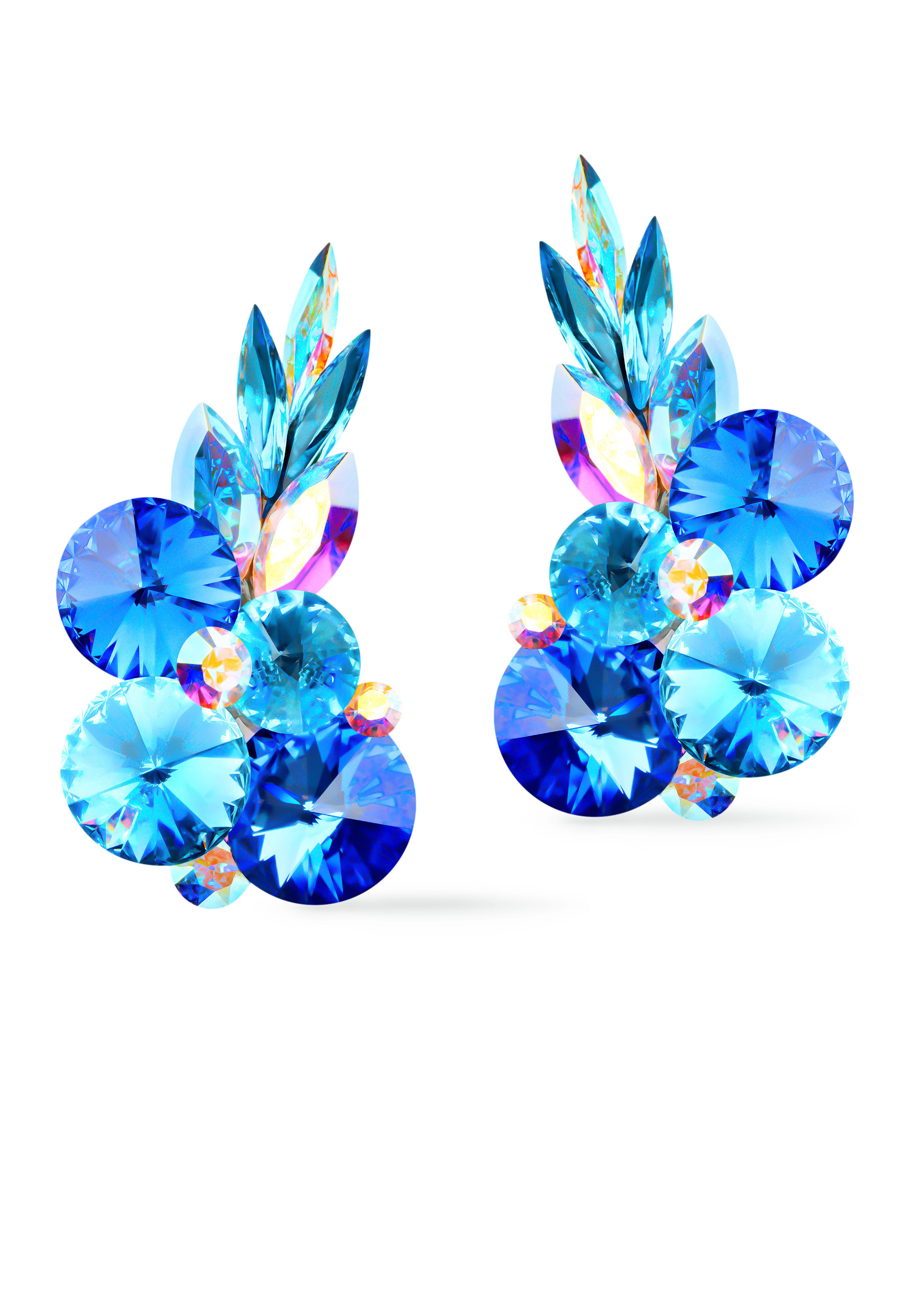 Rhinestone Earring 204165 SP-Sapphire