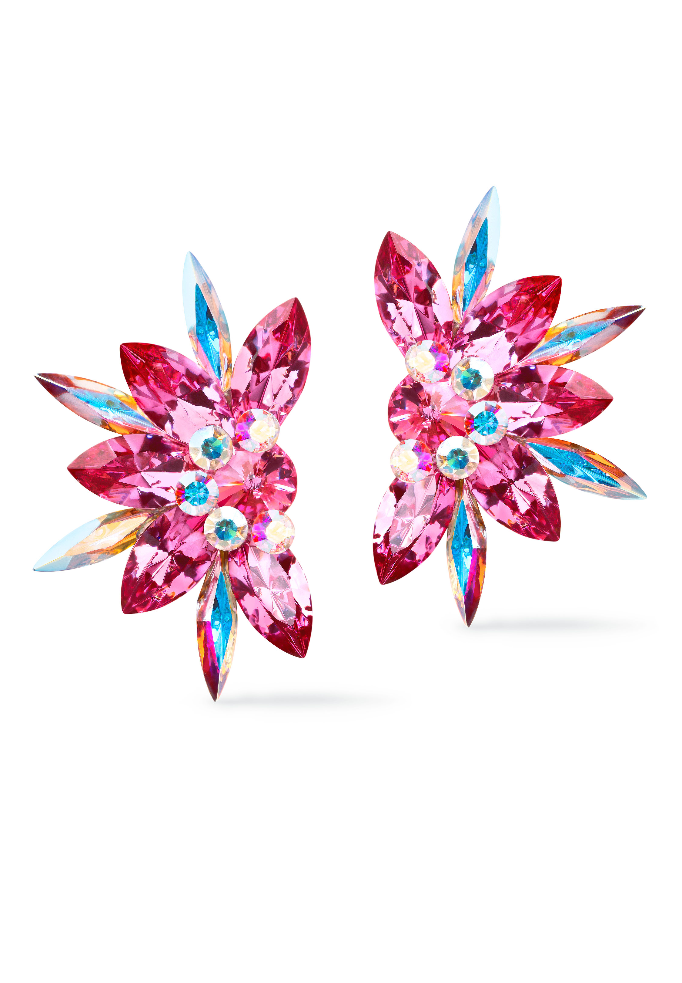Rhinestone Earring 204167 RS-Rose