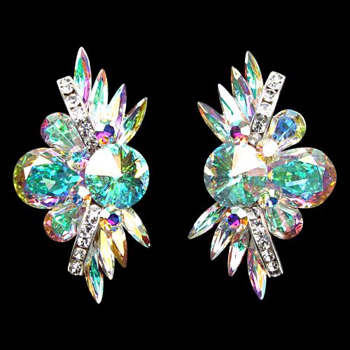 Rhinestone Earring 204169 CAB-Crystal AB