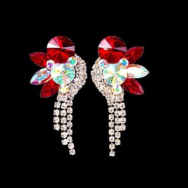 Rhinestone Earring 204178 HC-Hyacinth