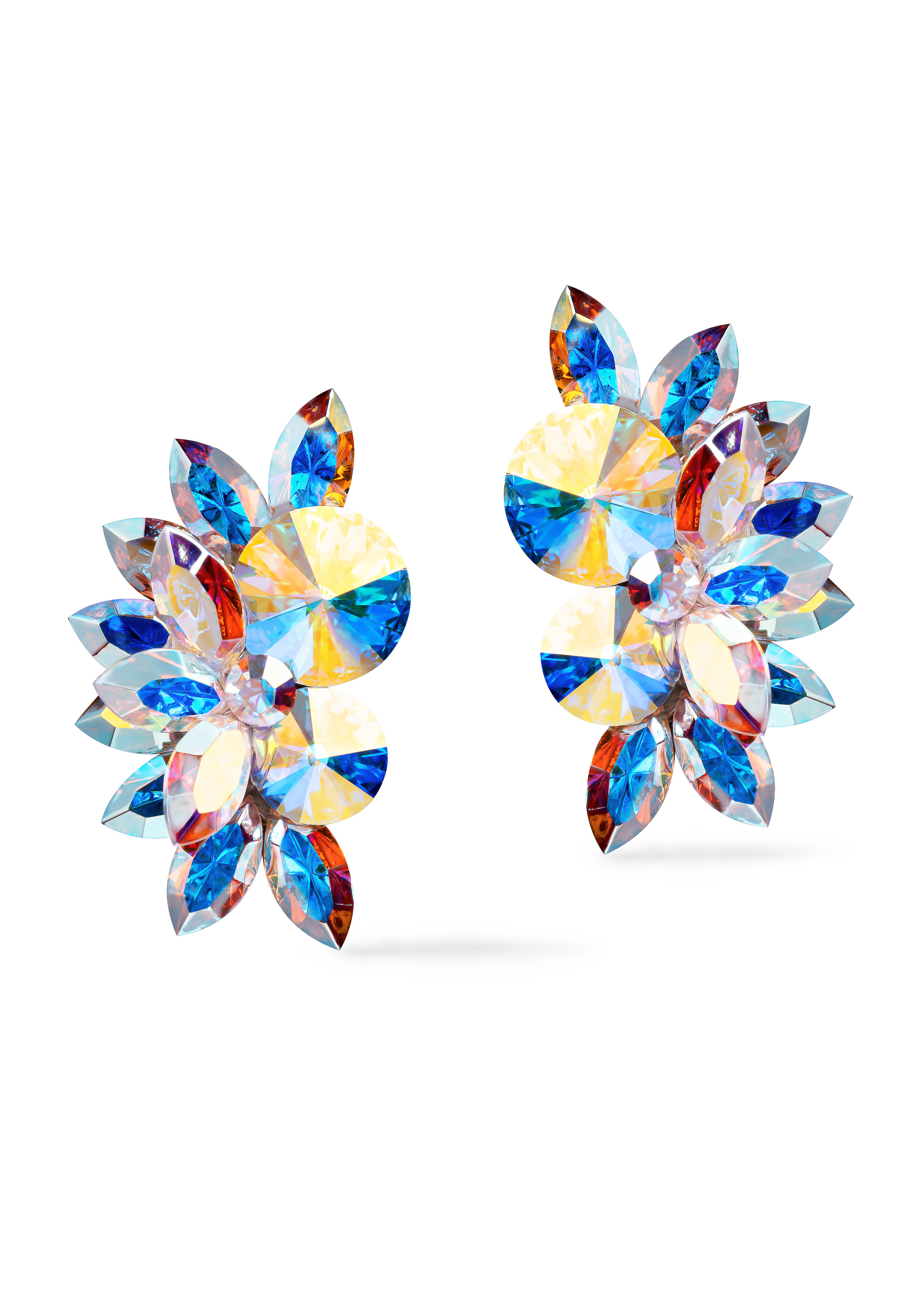 Rhinestone Earring 204187 CAB-Crystal AB