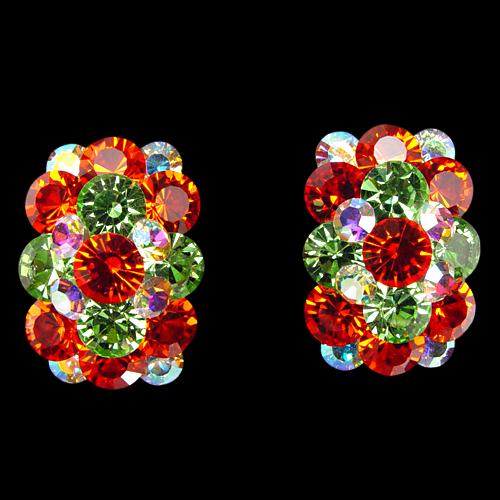 Rhinestone Earring 204257 LSMPR-Light Siam