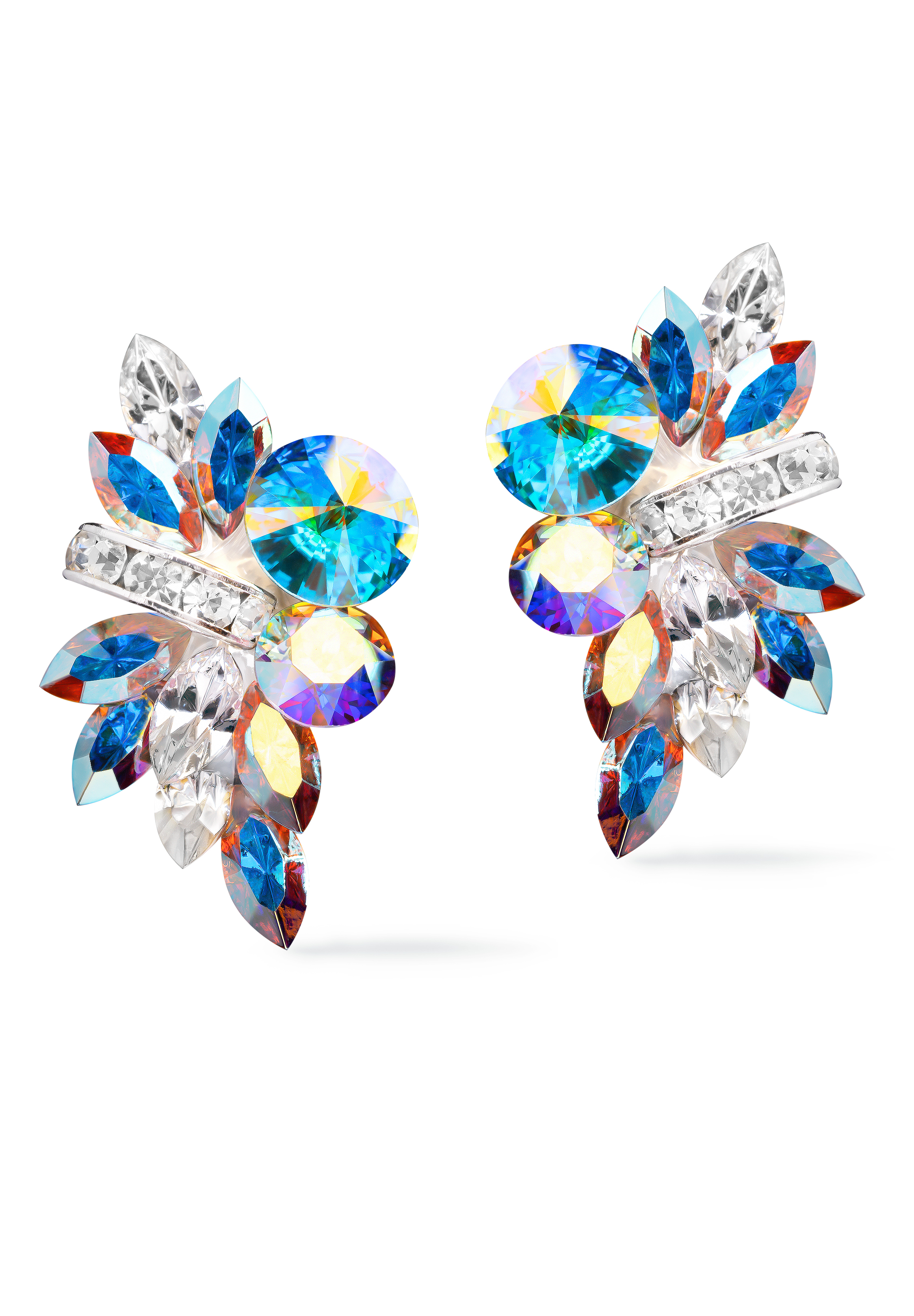 Rhinestone Earring 2042 CAB-Crystal AB