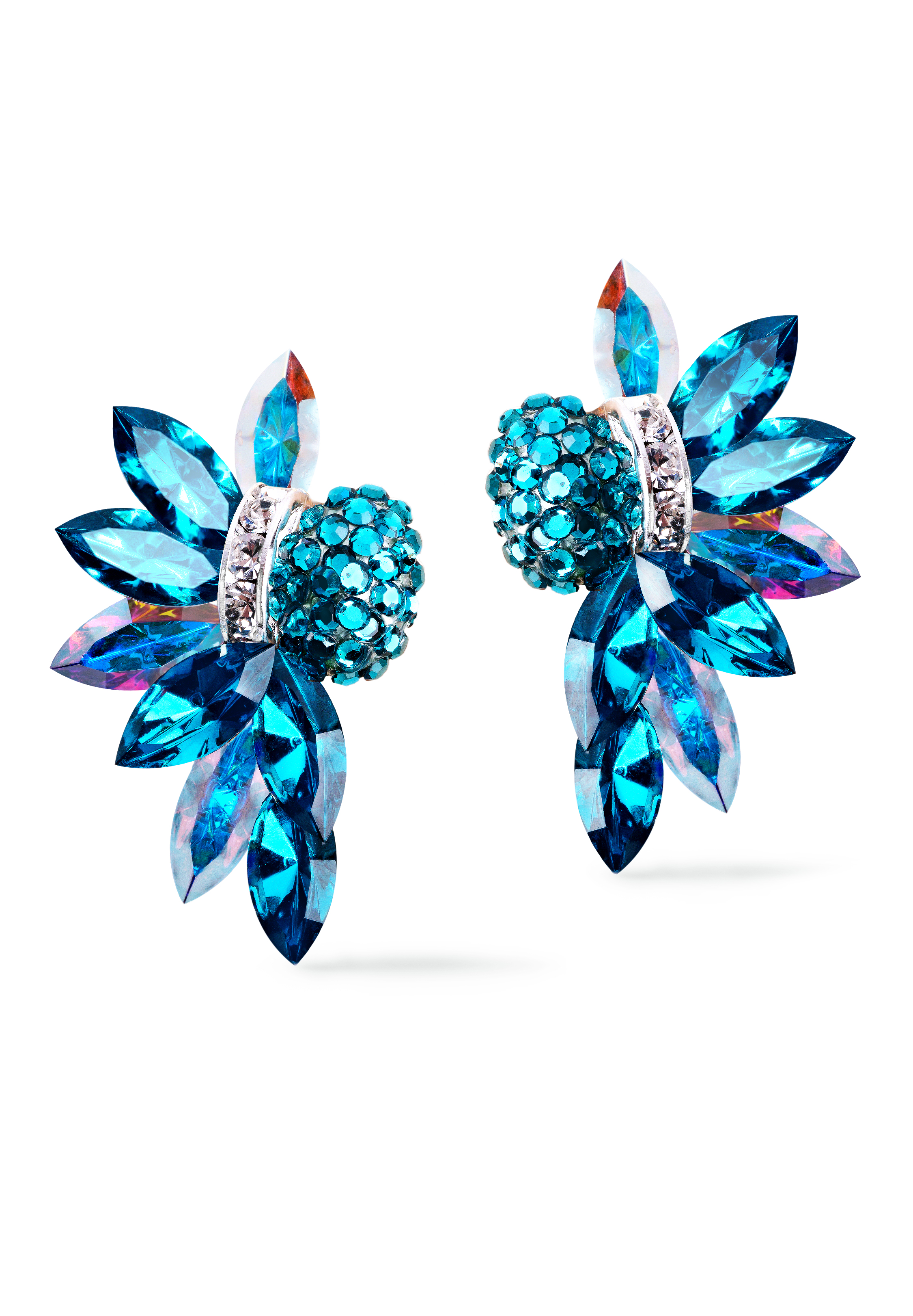 Rhinestone Earring 2049 BZ-Blue Zircon