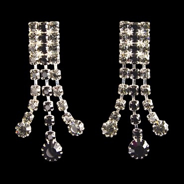 Rhinestone Earring 205036 JTBD-Jet