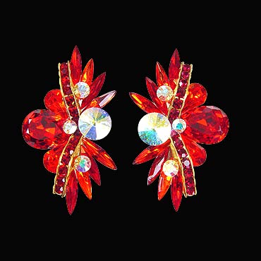 Rhinestone Earring 2067 LSMCAB-Lt. Siam