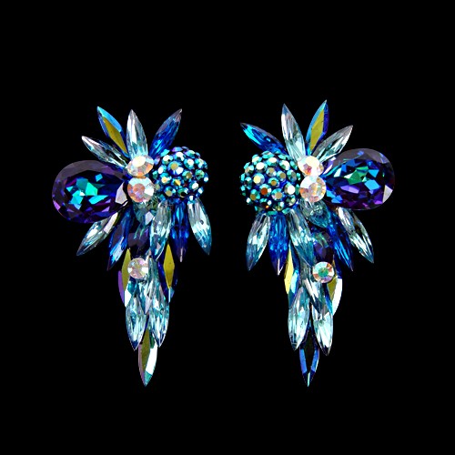 Rhinestone Earring 2074 CTABSP-Cobalt AB / Sapphire