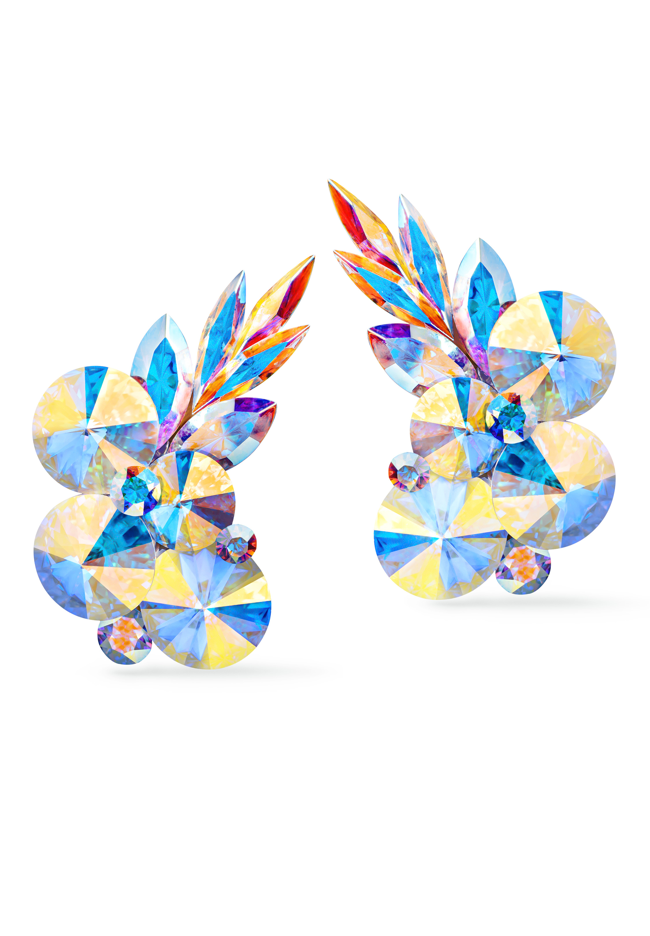 Rhinestone Earring 2078 CAB-Crystal AB