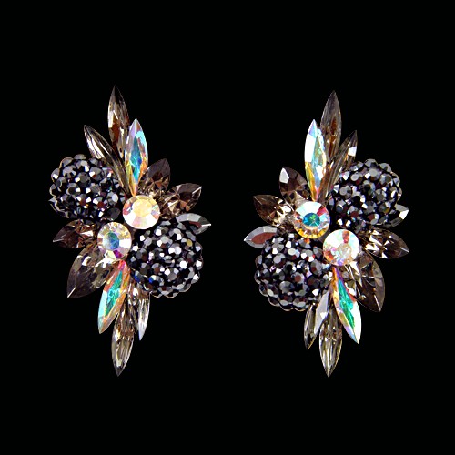 Rhinestone Earring 2084 JT-Jet