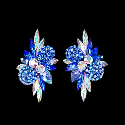 Rhinestone Earring 2084 SP-Sapphire