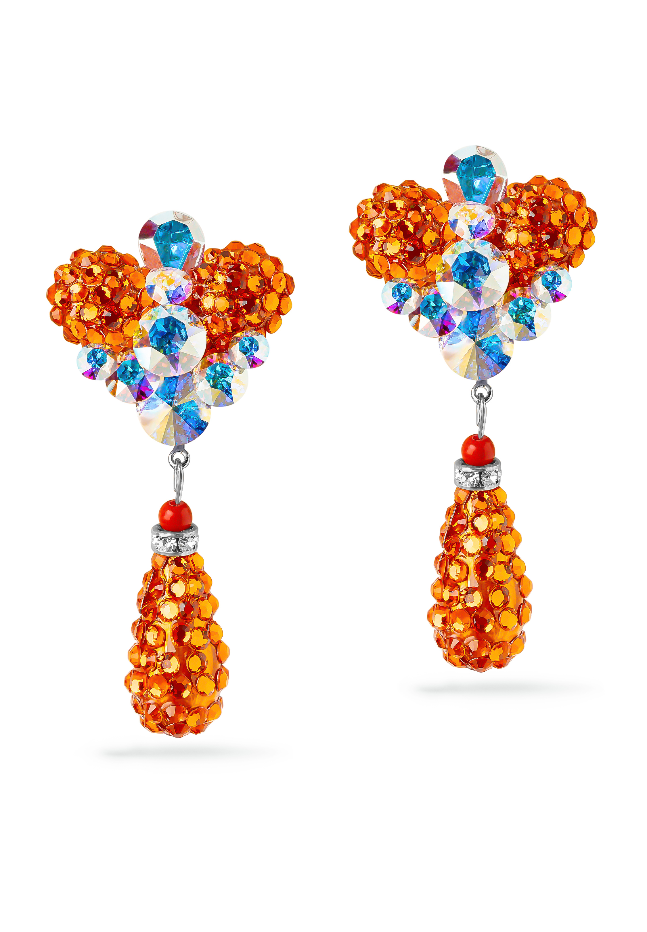 Rhinestone Earring 2093 HC-Hyacinth