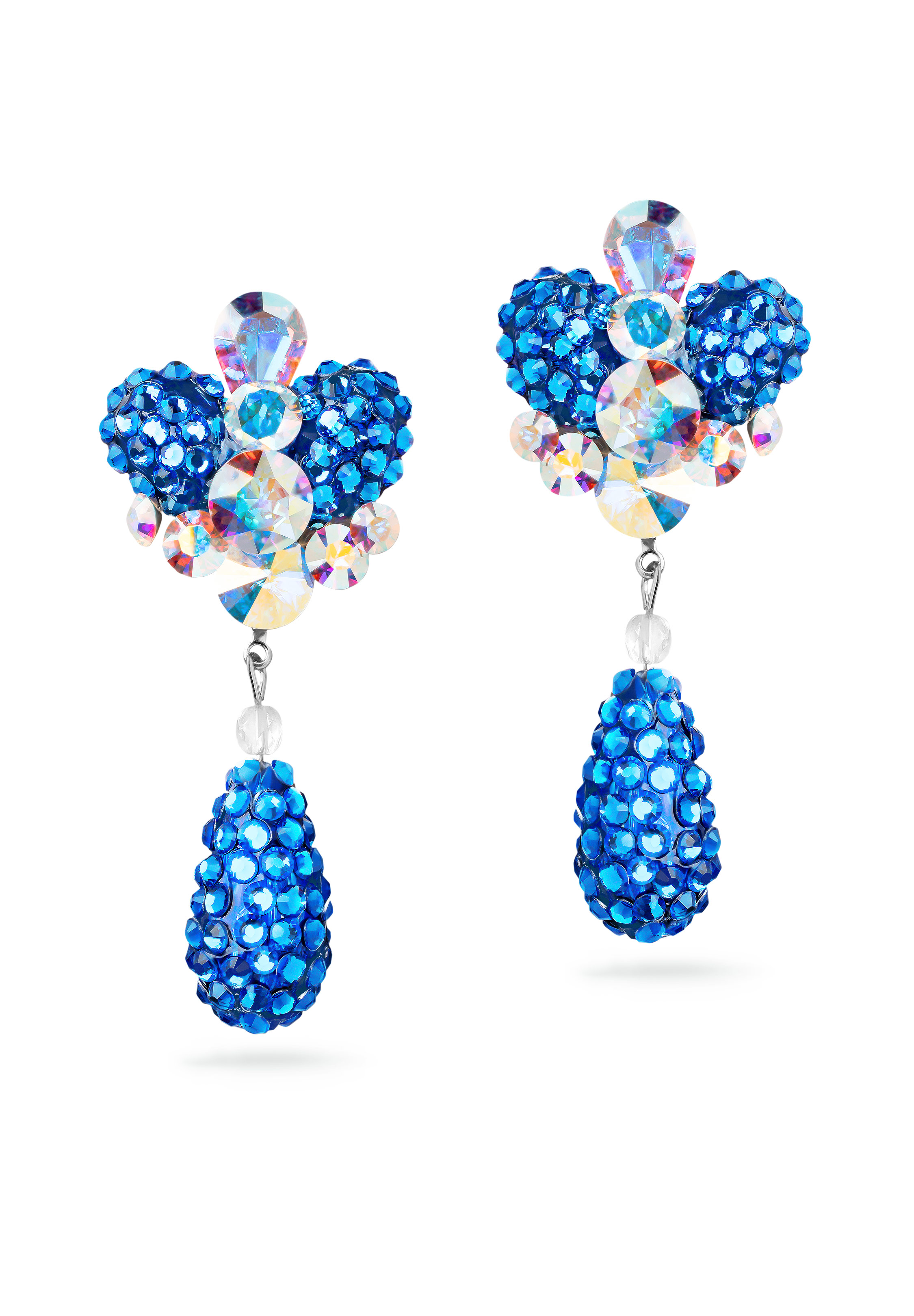 Rhinestone Earring 2093 SP-Sapphire