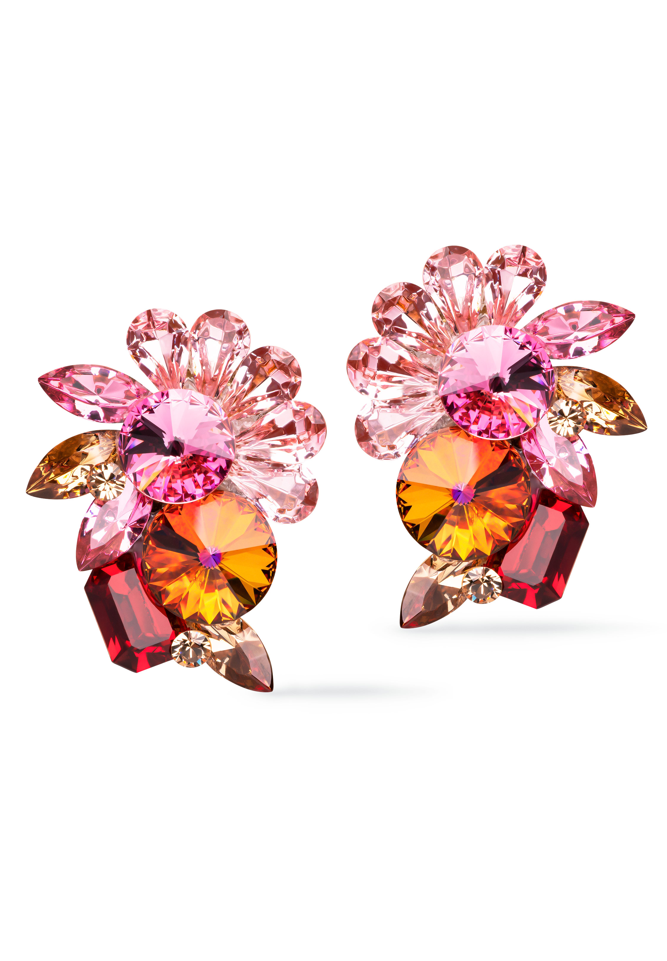 Rhinestone Earring 2130 FC-Fuchsia
