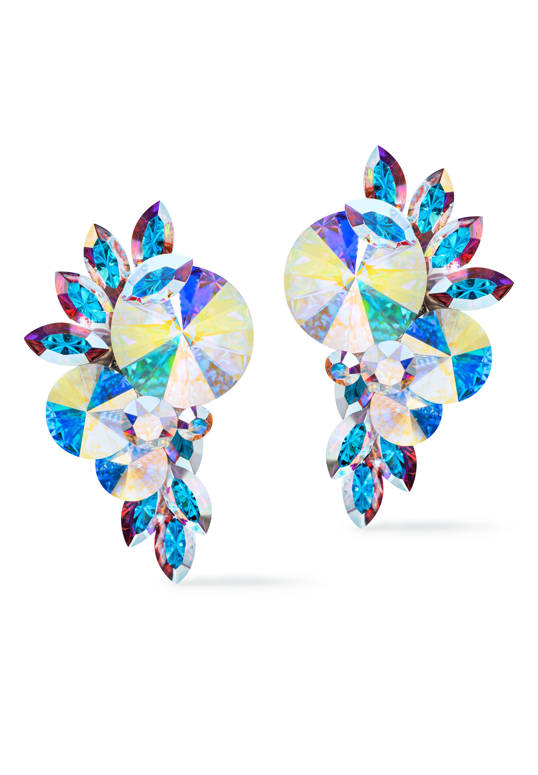 Rhinestone Earring 2132 CAB-Crystal AB