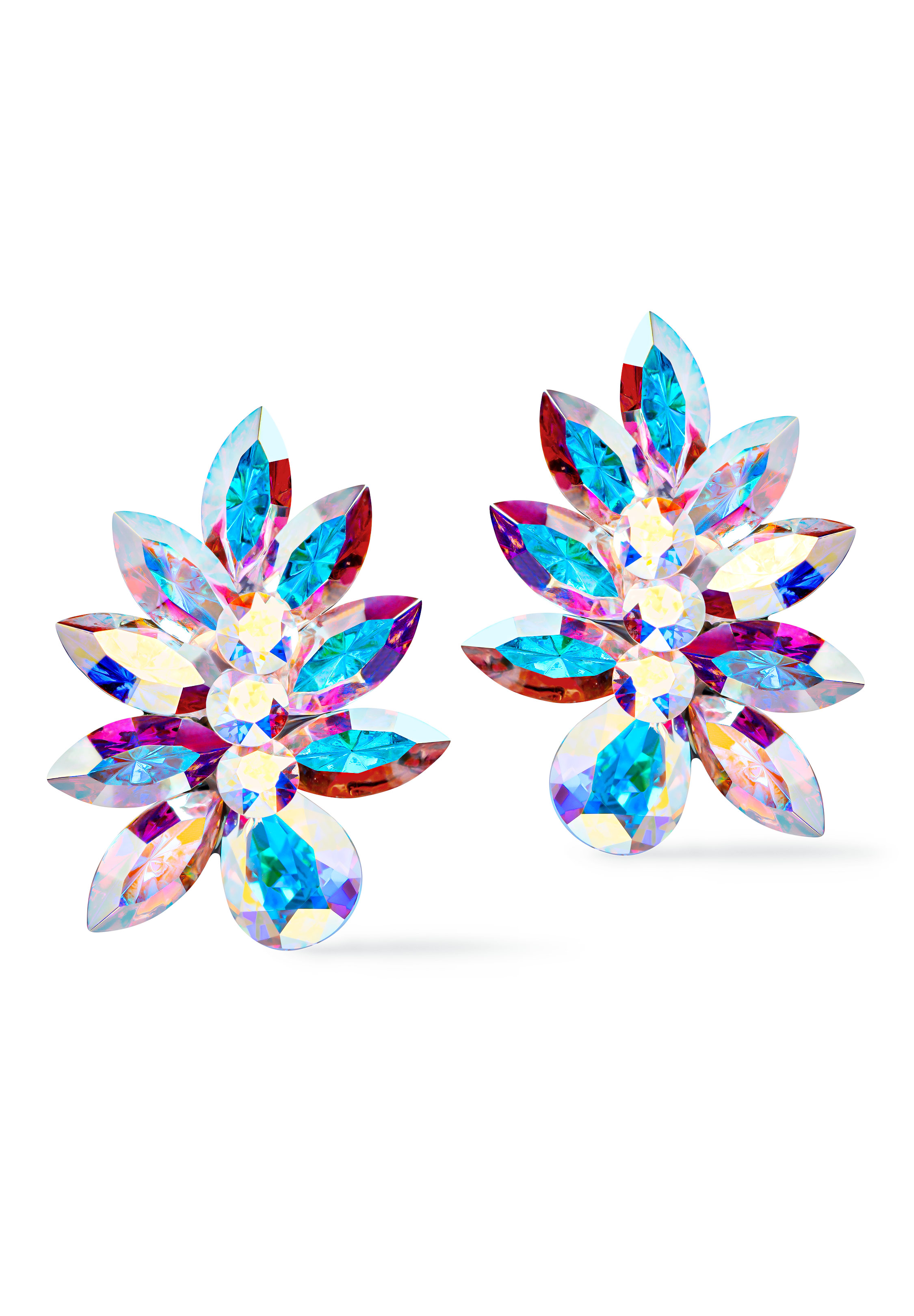 Rhinestone Earring 2137 CAB-Crystal AB