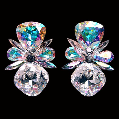 Rhinestone Earring 2162 CSTCAB-Crystal / Crystal AB