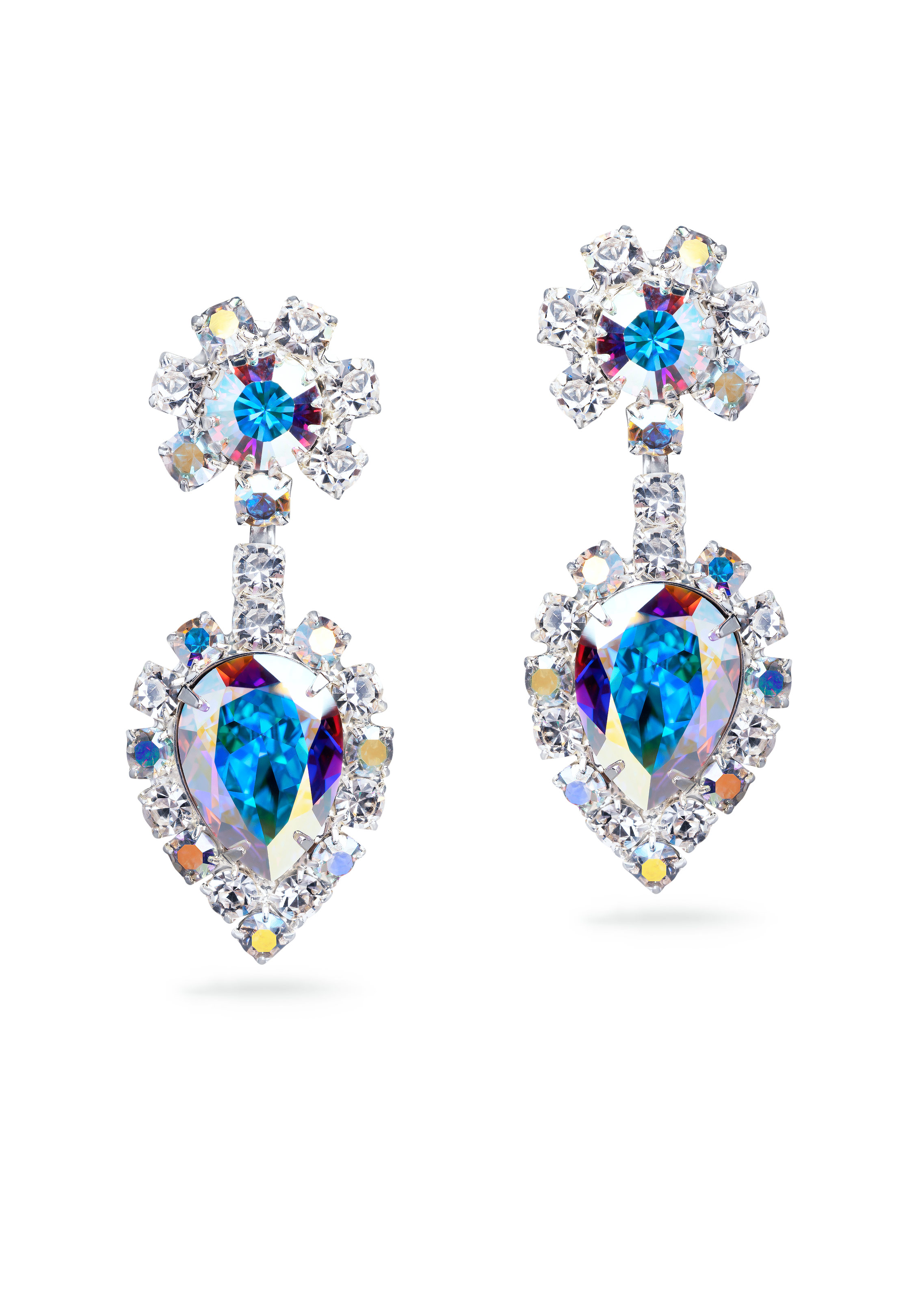 Rhinestone Earring 4002 CAB-Crystal AB