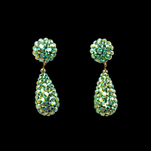Rhinestone Earring 810238 PR-Peridot
