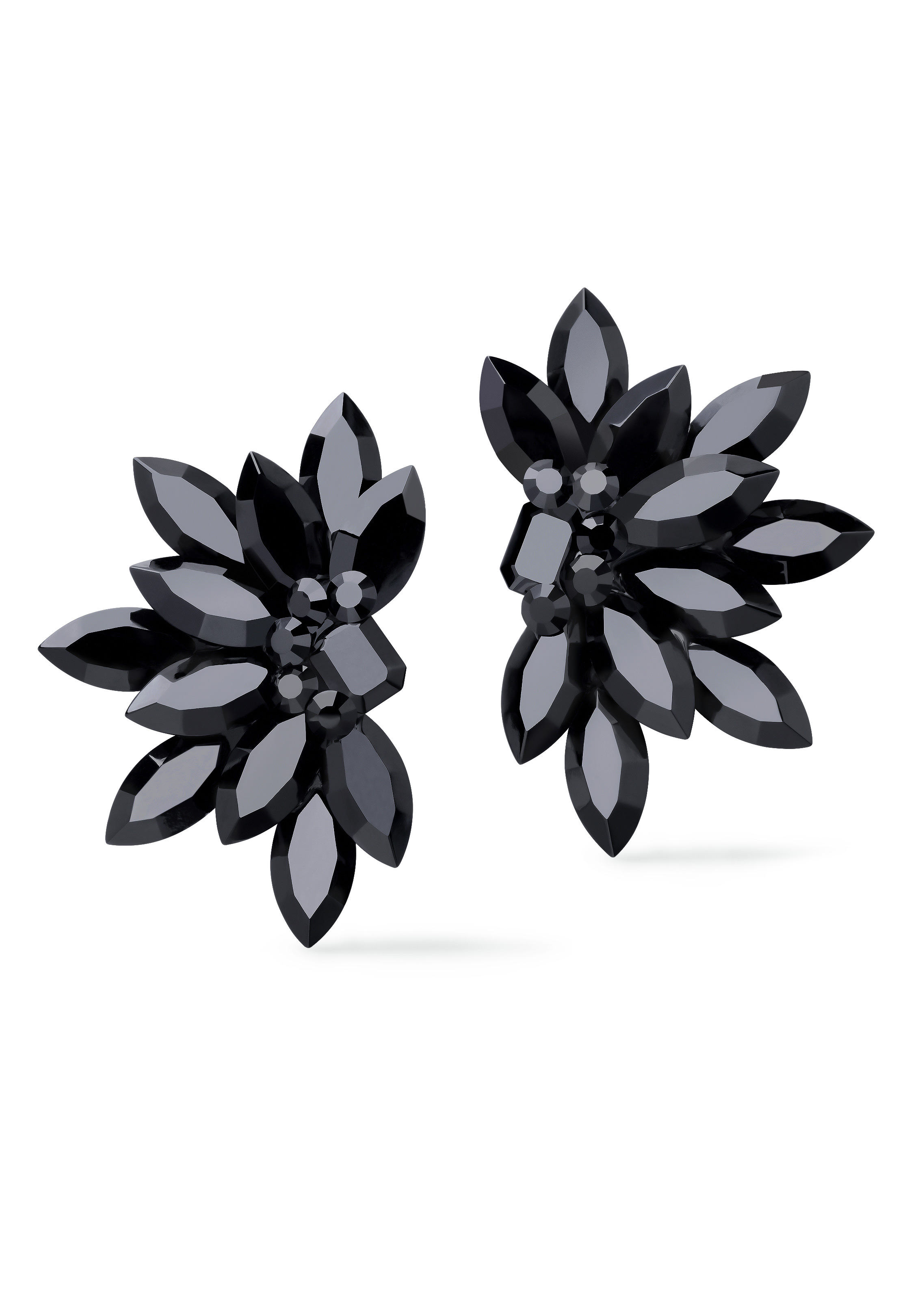 Rhinestone Earring CH04 JET AB-Jet AB