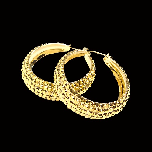 Rhinestone Earring HE/L CR-Citrine