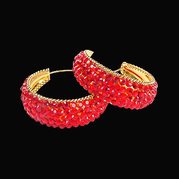 Rhinestone Earring HE/L HC-Hyacinth