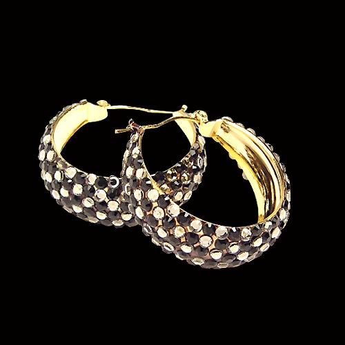 Rhinestone Earring HE/M JT-Jet