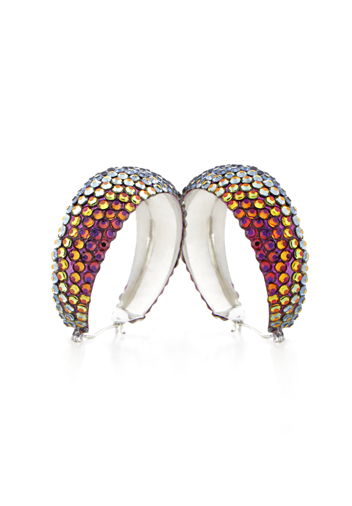 Hermosa Crystal Earrings HE/L PE Vitrail Medium-Vitrail Medium