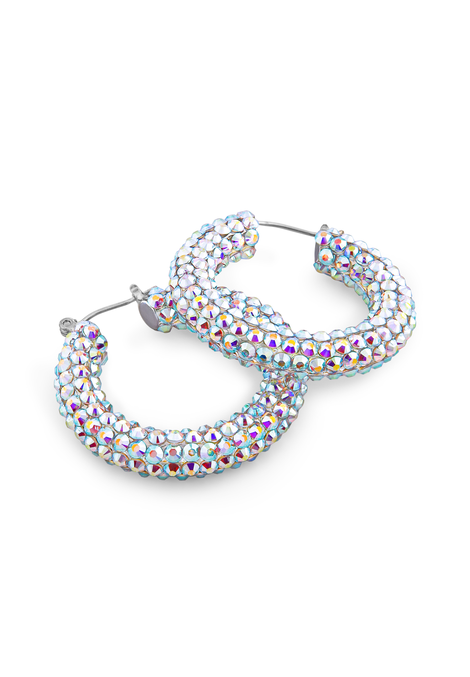 Shaina Rhinestone Hoop Earrings HE/XS PE Crystal AB-Crystal AB