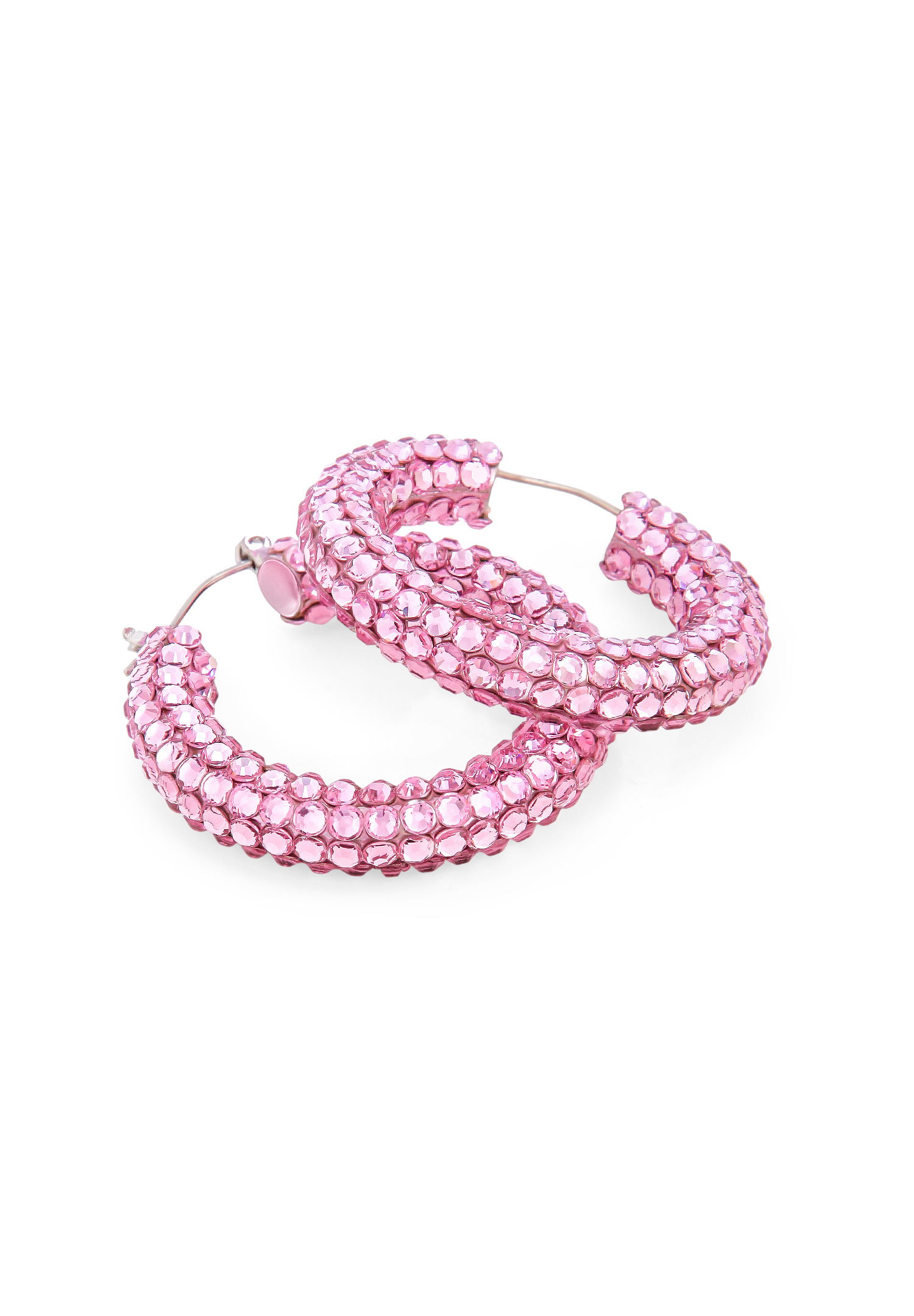 Shaina Rhinestone Hoop Earrings HE/XS PE Light Rose-Light Rose
