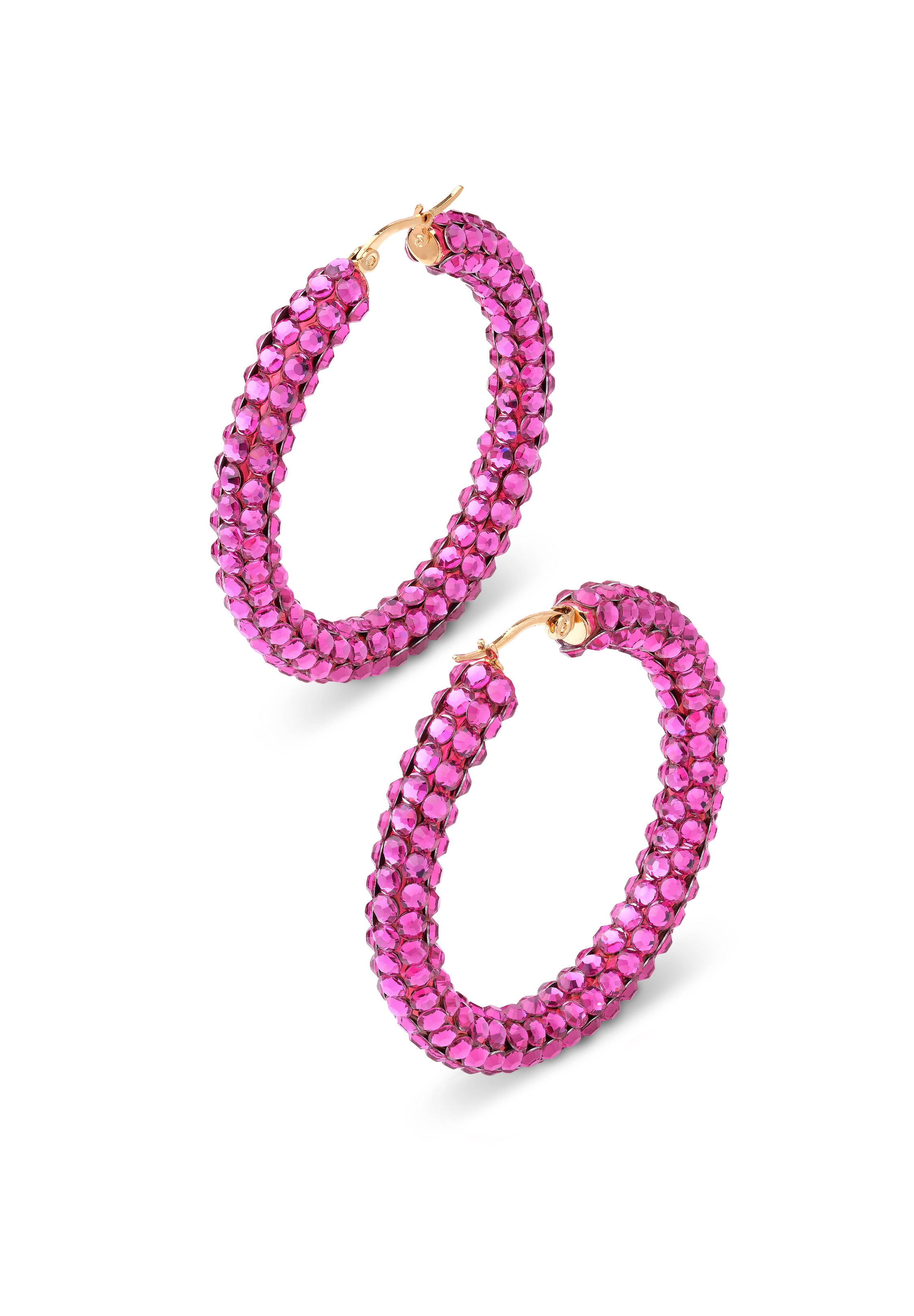 Euphoric Shine Hoop Earrings HE/L PE-Fuchsia