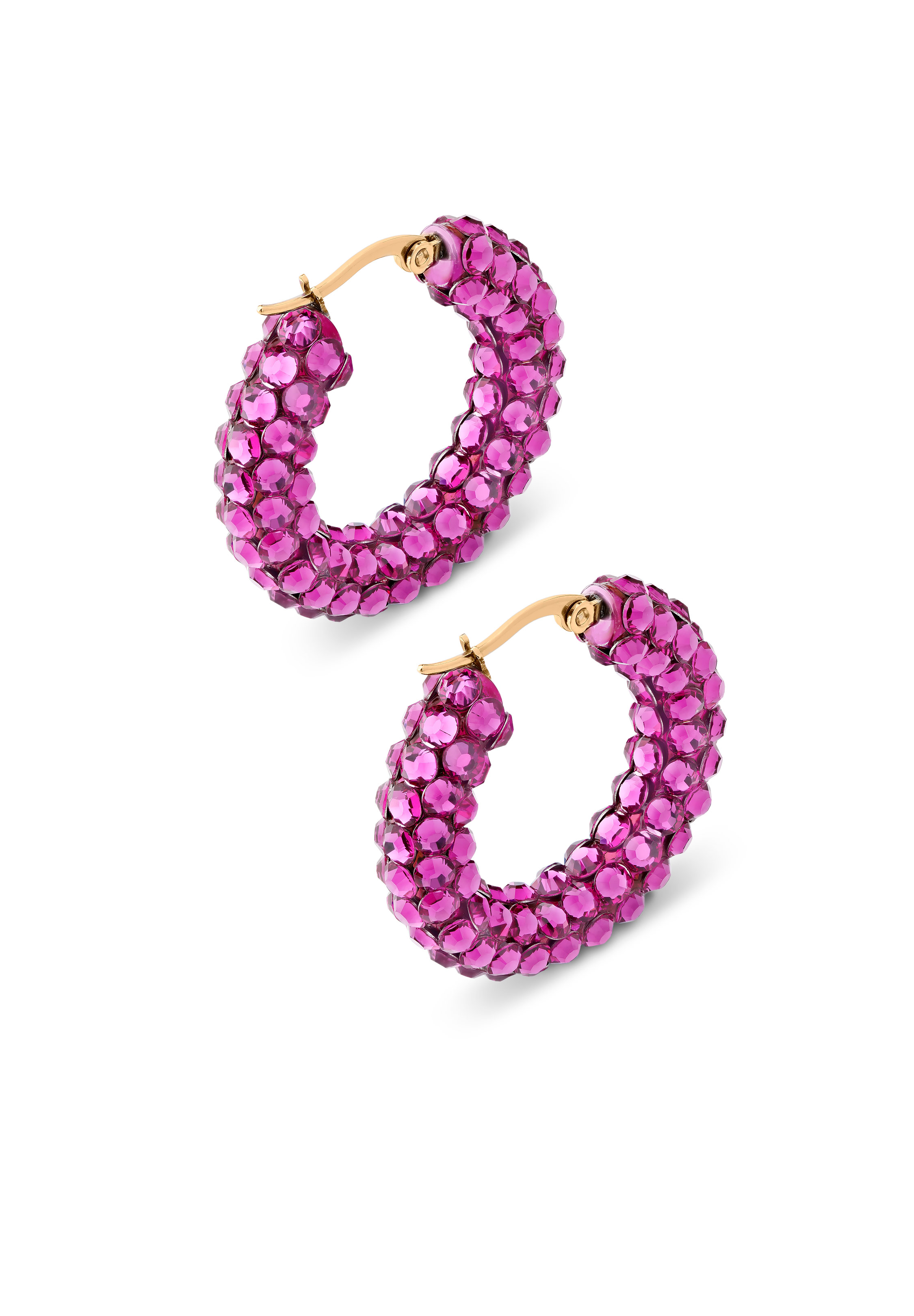 Euphoric Shine Hoop Earrings HE/S PE-Fuchsia
