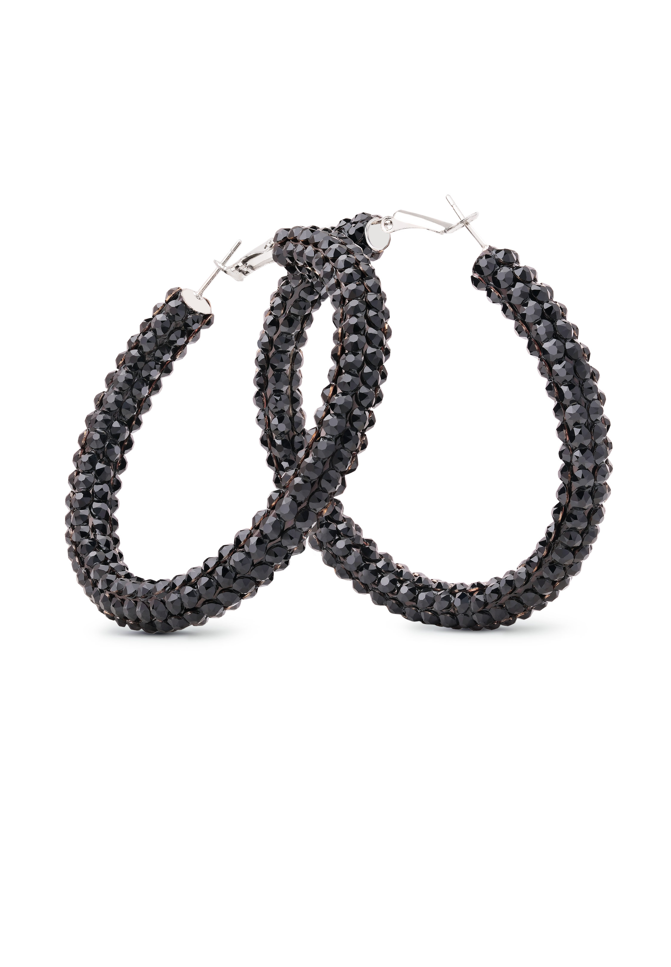 Euphoric Shine Hoop Earrings HE/XL PE-Jet