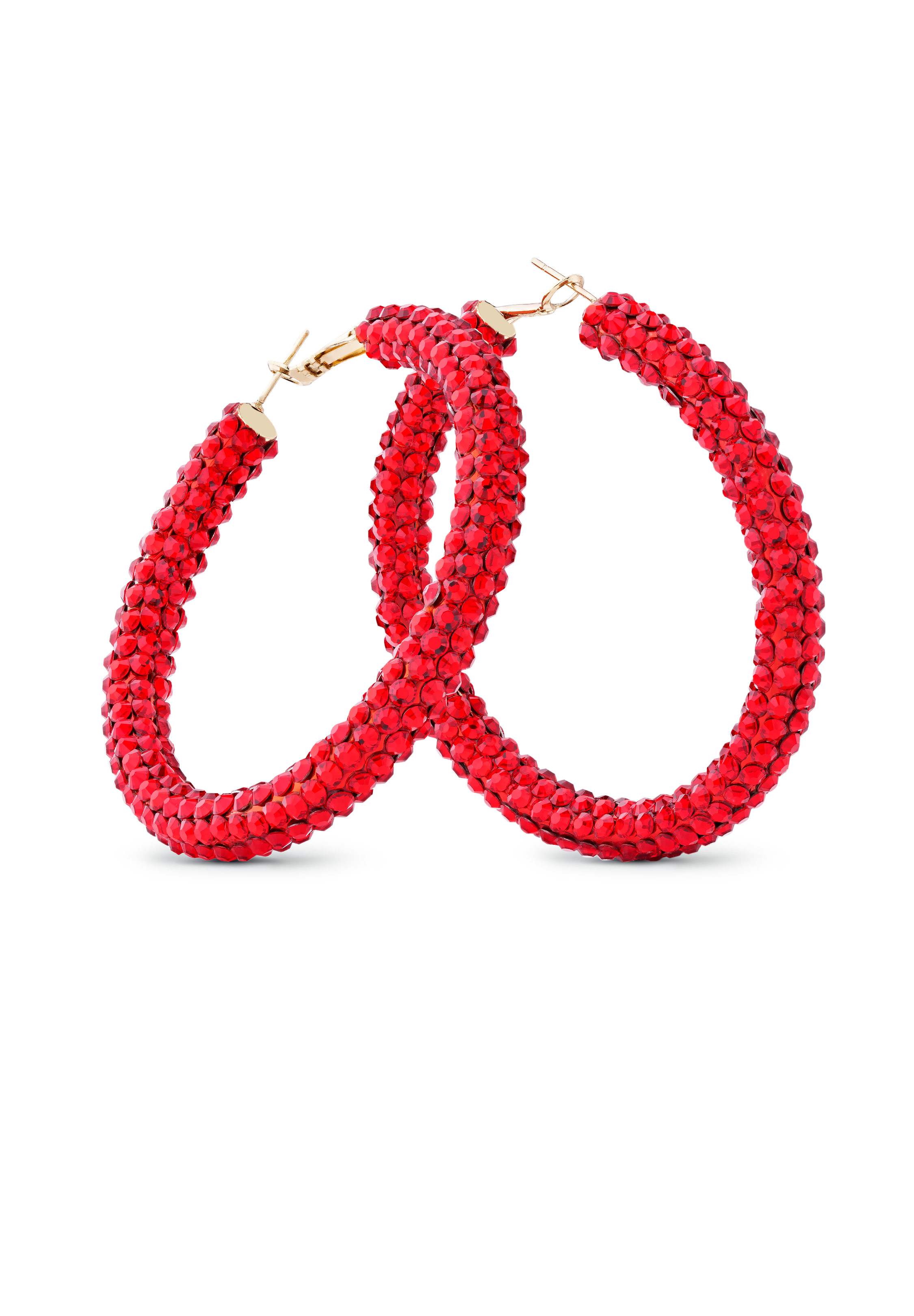 Euphoric Shine Hoop Earrings HE/XL PE-Light Siam