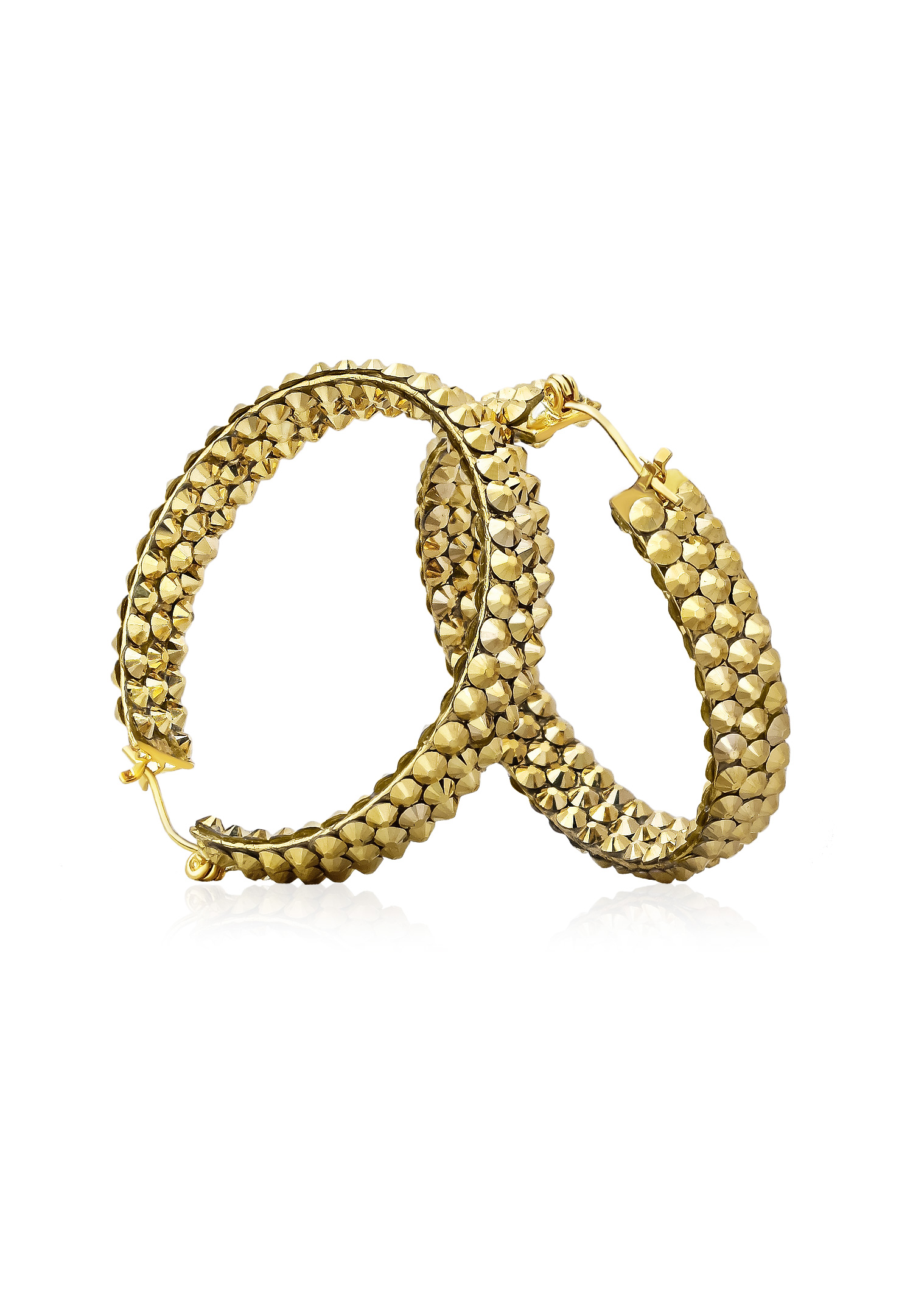 Hermosa Crystallized Hoop Earrings JC3R-Aurum