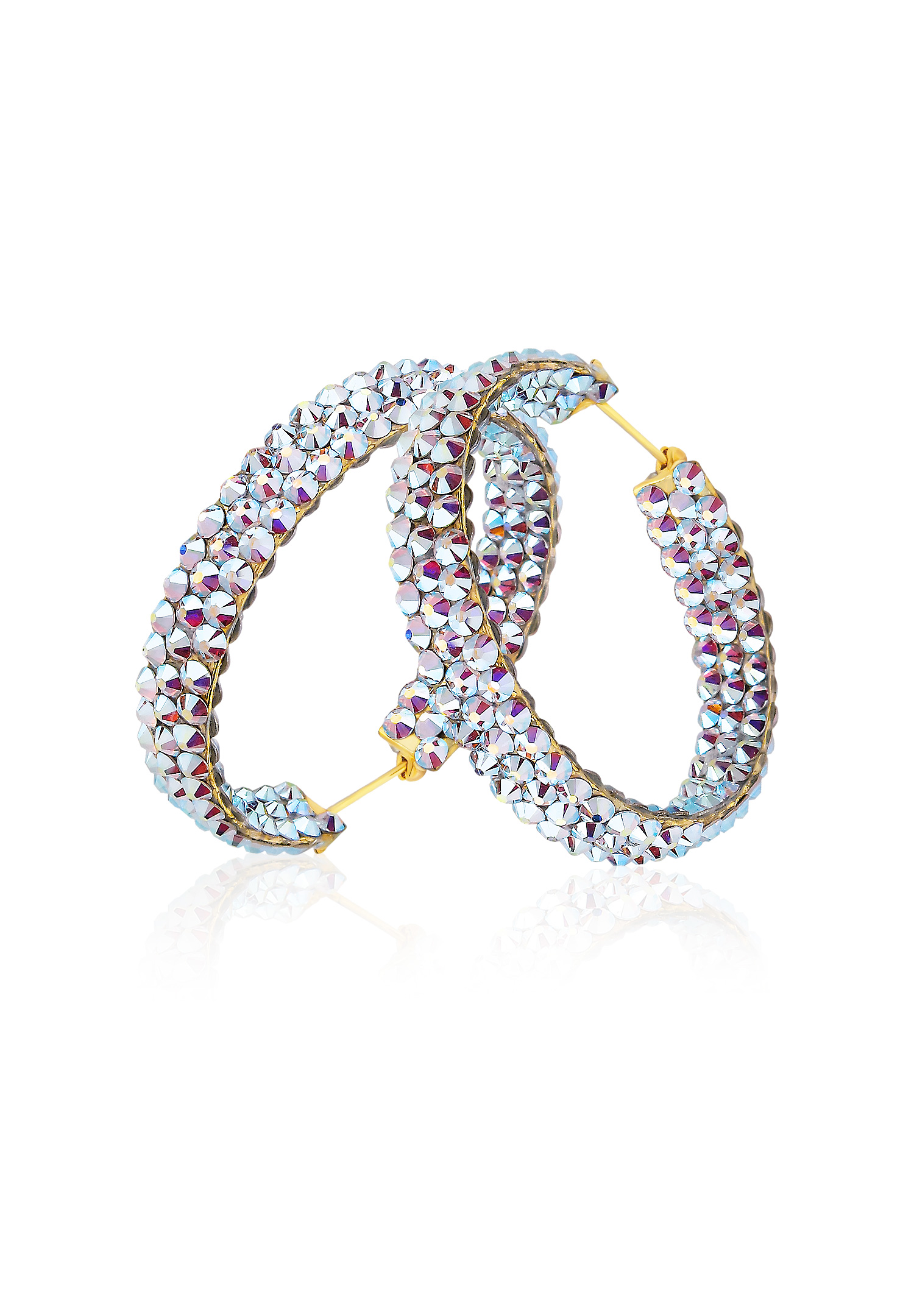 Hermosa Crystallized Hoop Earrings JC3R-Crystal AB