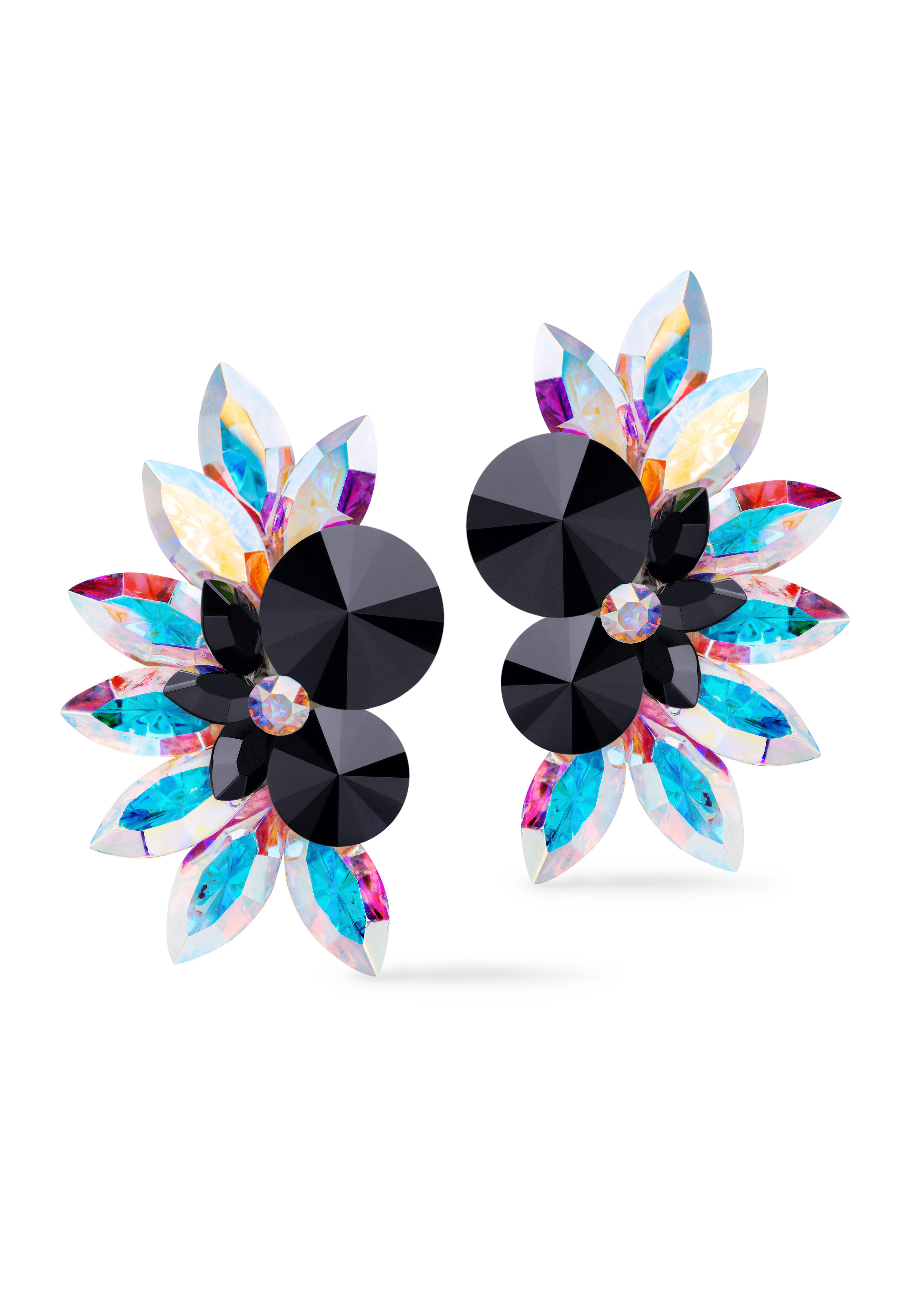 Rhinestone Earring 204164 JTCAB-Jet