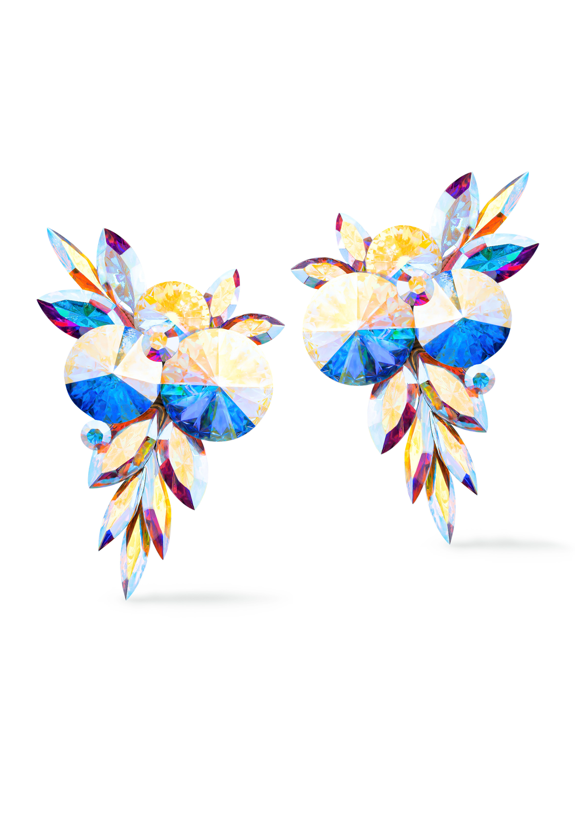 Rhinestone Earring 2071 CAB-Crystal AB